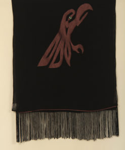 Alternative view of Sheer Scarf with Purple Crest