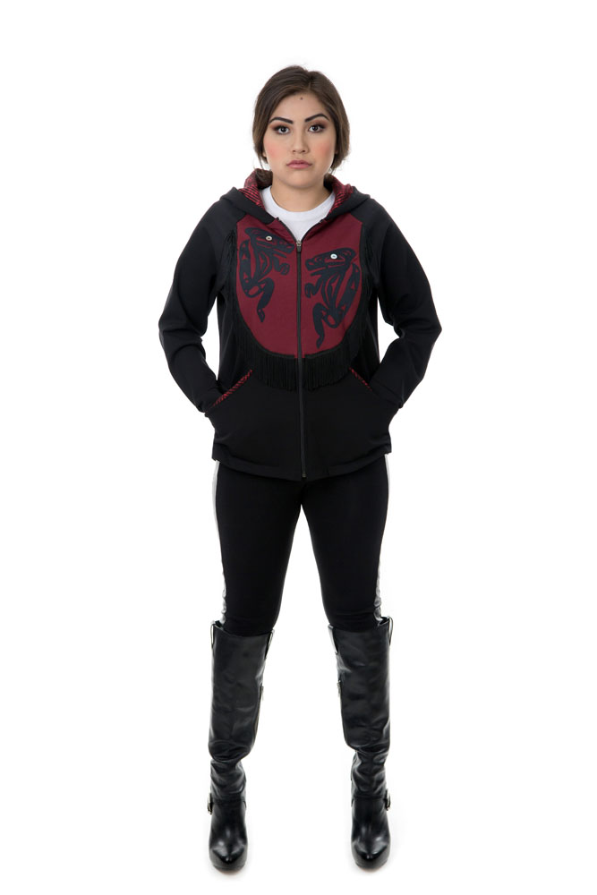 Hoodie w/ crest designs - Image 2